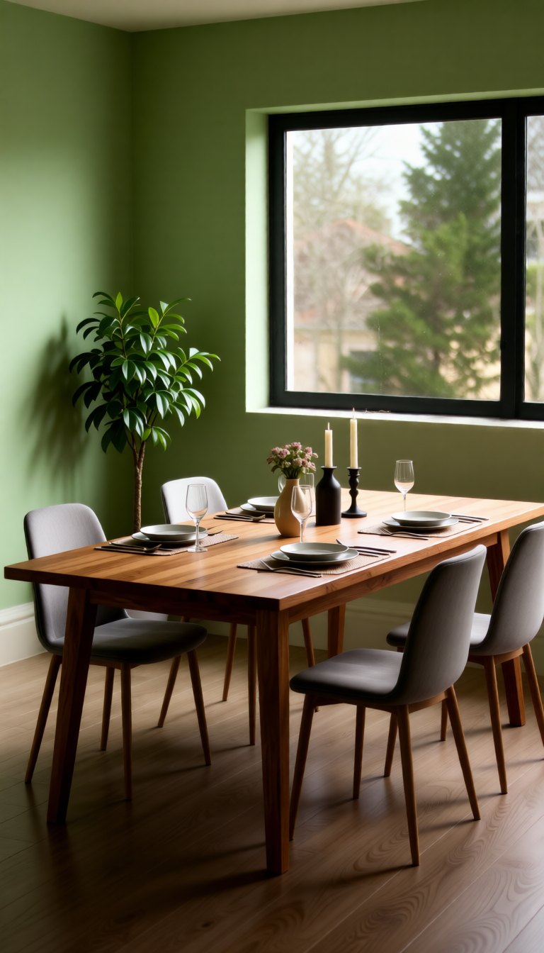 virtually staged room after